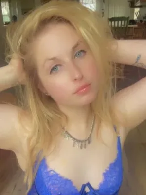 Just a blonde brat ready to please you