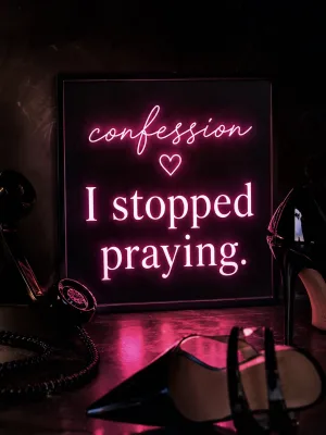 She used to pray on her knees. Now she stays there for Daddy.